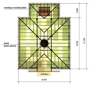 Invernadero para una estancia patagónica, sobre el río Chimehuin - Greenhouse for a patagonian estancia, on Chimehuin river